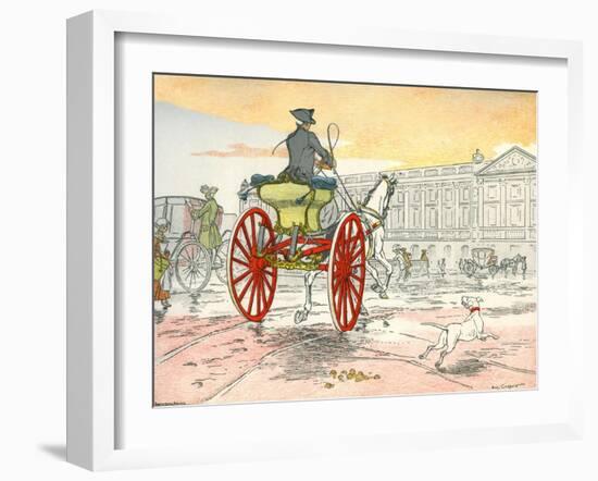 One-horse shay during the reign of Louis XV-Eugene Courboin-Framed Giclee Print
