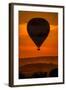 One Hot Air Balloon Gathering in the Countryside of France-OSTILL-Framed Photographic Print