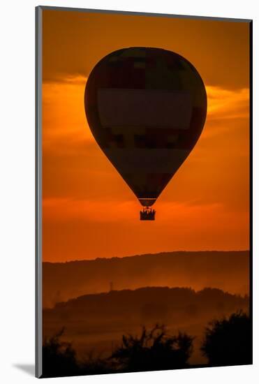 One Hot Air Balloon Gathering in the Countryside of France-OSTILL-Mounted Photographic Print