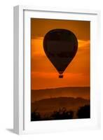 One Hot Air Balloon Gathering in the Countryside of France-OSTILL-Framed Photographic Print