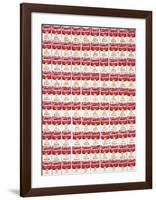One Hundred Cans, 1962-Andy Warhol-Framed Art Print