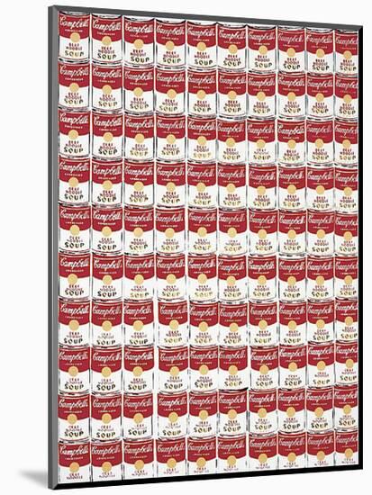 One Hundred Cans, 1962-Andy Warhol-Mounted Art Print