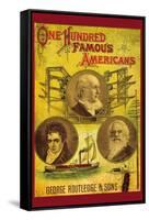 One Hundred Famous Americans-null-Framed Stretched Canvas