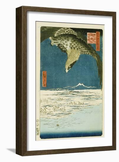 One Hundred Thousand- Tsubo Plain at Susaki, Fukagawa-Utagawa Hiroshige-Framed Giclee Print