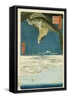 One Hundred Thousand- Tsubo Plain at Susaki, Fukagawa-Utagawa Hiroshige-Framed Stretched Canvas