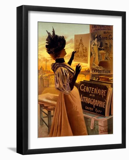 One Hundred Years of Lithography at Galerie Rapp, Paris-Hugo D' Alesi-Framed Giclee Print