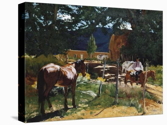 One in the Pasture-Walter Ufer-Stretched Canvas