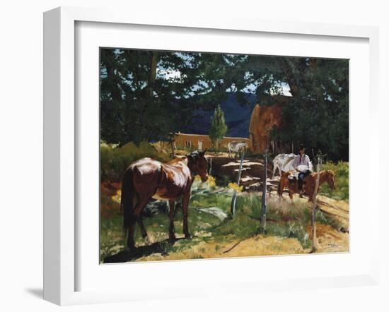 One in the Pasture-Walter Ufer-Framed Giclee Print