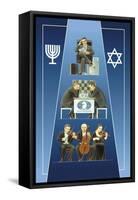 One Israeli Banking, Two Israelis Playing Chess, Three Israelis in Orchestra-Dimitri Deeva-Framed Stretched Canvas