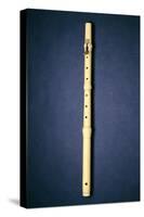 One-Keyed Flute, Made by Naust, Paris, C.1725 (Ivory)-French-Stretched Canvas