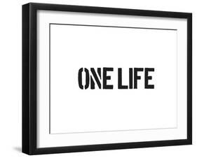 One Life-SM Design-Framed Art Print