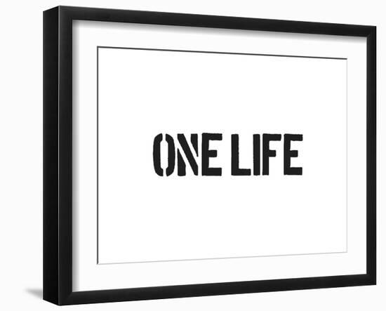 One Life-SM Design-Framed Art Print