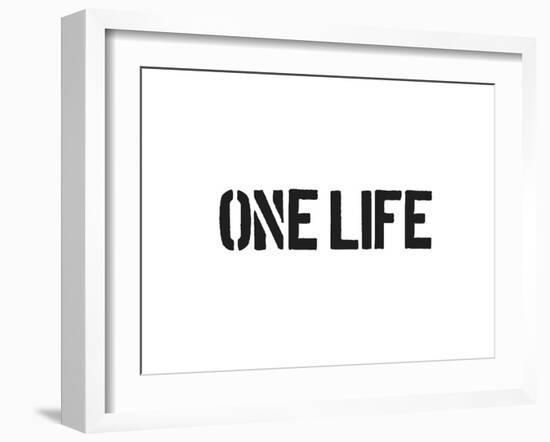 One Life-SM Design-Framed Art Print