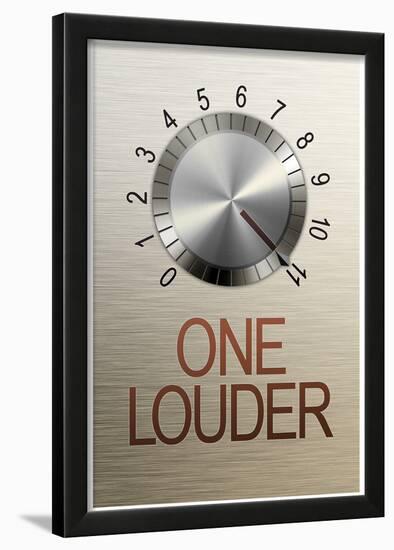 One Louder These Go to 11 Music Poster-null-Lamina Framed Poster