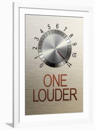 One Louder These Go to 11 Music-null-Framed Art Print