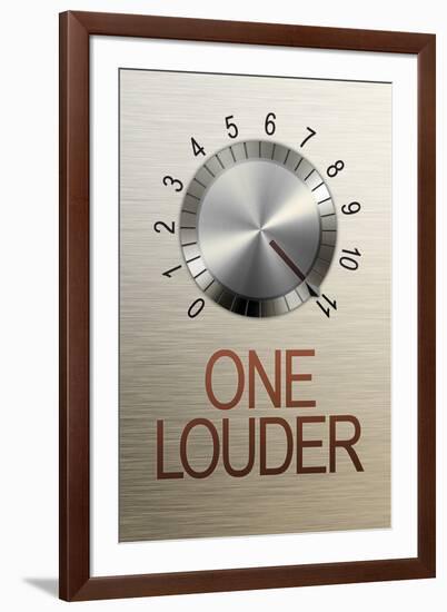 One Louder These Go to 11 Music-null-Framed Art Print