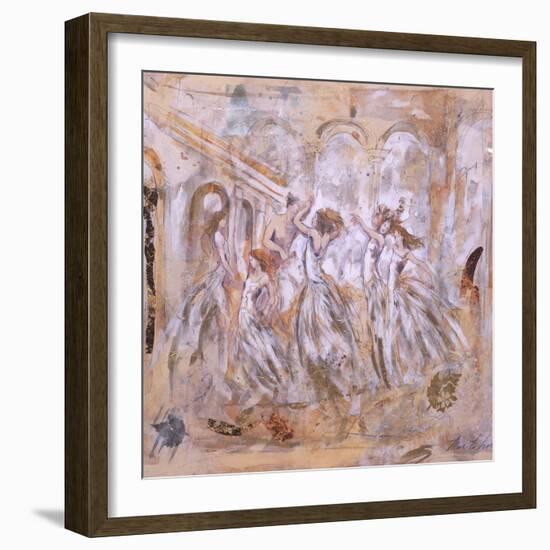 One Man Dancing with Five Women-Marta Gottfried-Framed Giclee Print