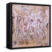 One Man Dancing with Five Women-Marta Gottfried-Framed Stretched Canvas
