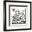 One Man Show (details)-Keith Haring-Framed Art Print