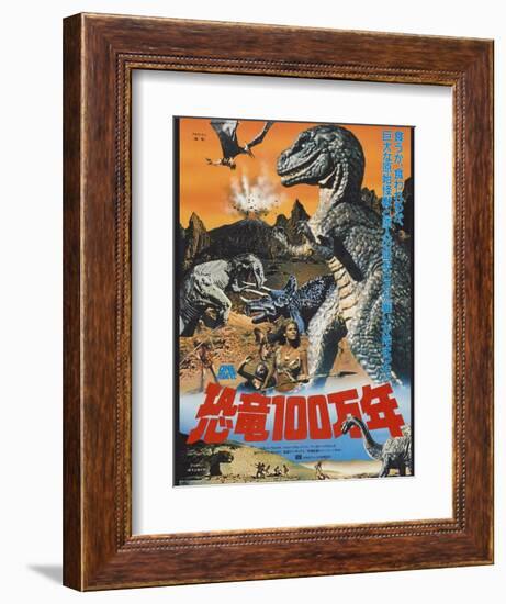 One Million Years B.C., Raquel Welch on Japanese Poster Art, 1966-null-Framed Art Print
