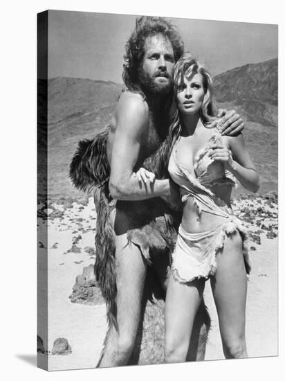 One Million Years BC, L-R, John Richardson, Raquel Welch, 1966-null-Stretched Canvas