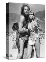 One Million Years BC, L-R, John Richardson, Raquel Welch, 1966-null-Stretched Canvas
