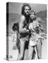 One Million Years BC, L-R, John Richardson, Raquel Welch, 1966-null-Stretched Canvas