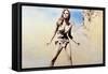 One Million Years BC, Raquel Welch, 1966-null-Framed Stretched Canvas