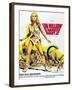 One Million Years BC, Raquel Welch on French Poster Art, 1966-null-Framed Art Print