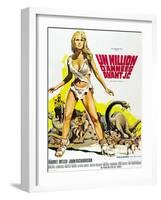 One Million Years BC, Raquel Welch on French Poster Art, 1966-null-Framed Art Print