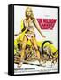 One Million Years BC, Raquel Welch on French Poster Art, 1966-null-Framed Stretched Canvas