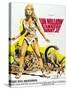 One Million Years BC, Raquel Welch on French Poster Art, 1966-null-Stretched Canvas