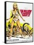 One Million Years BC, Raquel Welch on French Poster Art, 1966-null-Framed Stretched Canvas