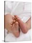 One Month Old Newborn Baby Girl-Amanda Hall-Stretched Canvas