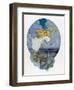 One Moonlight Night the Fairies Came Flying In-Harry G. Theaker-Framed Art Print