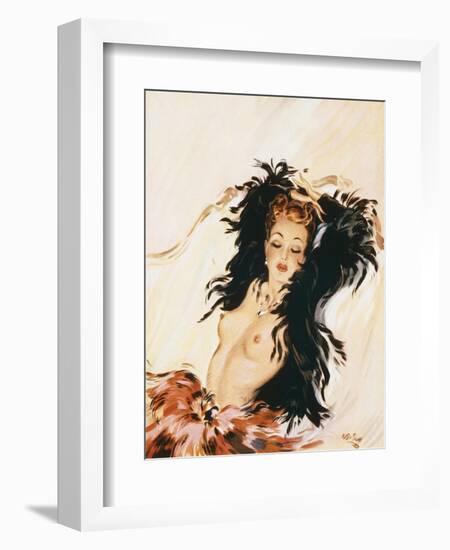 One Must Get Some Sleep Sometime-David Wright-Framed Art Print