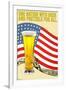 One Nation with Beer and Pretzels for All-null-Framed Art Print