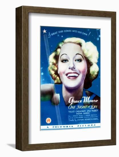 One Night of Love - Movie Poster Reproduction-null-Framed Photo