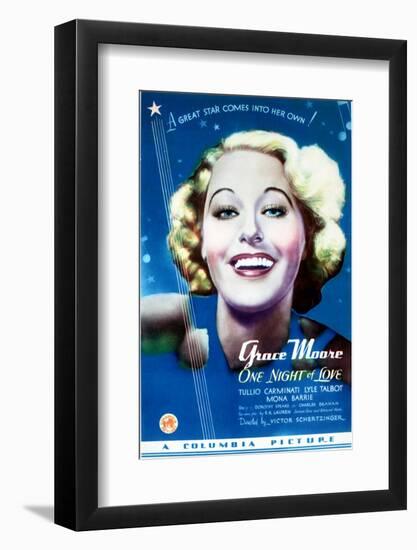 One Night of Love - Movie Poster Reproduction-null-Framed Photo