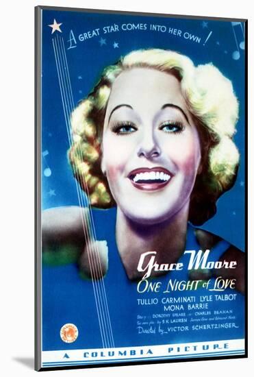 One Night of Love - Movie Poster Reproduction-null-Mounted Photo