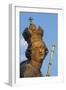 One of 30 Charles Bridge statues, St. Elizabeth. Prague, Capital city of Czech, Czech Republic-Tom Haseltine-Framed Photographic Print