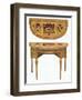 'One of a pair of Adam side-tables, the top painted in the manner of Pergolesi', 18th century-Robert Adam-Framed Giclee Print