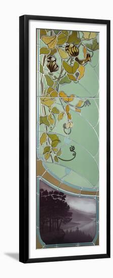 One of a Pair of Stained Glass Doors-Jacques Gruber-Framed Premium Giclee Print