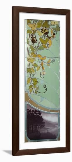 One of a Pair of Stained Glass Doors-Jacques Gruber-Framed Giclee Print