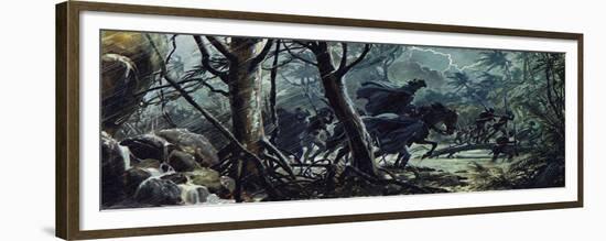 One of Clive's Exploits Was to March to Arcot in a Fierce Monsoon-Alberto Salinas-Framed Giclee Print