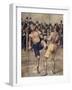 One of First Savate Meetings, French Boxing, Fought in Paris in 1899, Colour. France, 19th Century-null-Framed Giclee Print