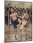 One of First Savate Meetings, French Boxing, Fought in Paris in 1899, Colour. France, 19th Century-null-Mounted Giclee Print