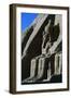 One of Four Colossal Statues of Ramses II, Facade of Great Temple of Ramses II, Abu Simbel-null-Framed Photographic Print