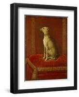 One of Frederick Ii's Italian Greyhounds-German School-Framed Giclee Print