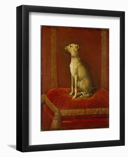 One of Frederick Ii's Italian Greyhounds-German School-Framed Giclee Print